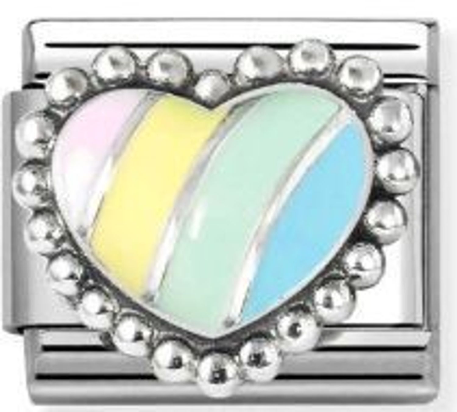 Nomination Link 925 zawieszka srebro Kolorowe serce 330204 37.jpg